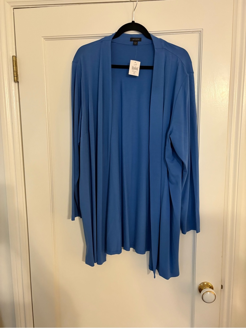 J. Jill Blue Open-Front Cardigan NWT